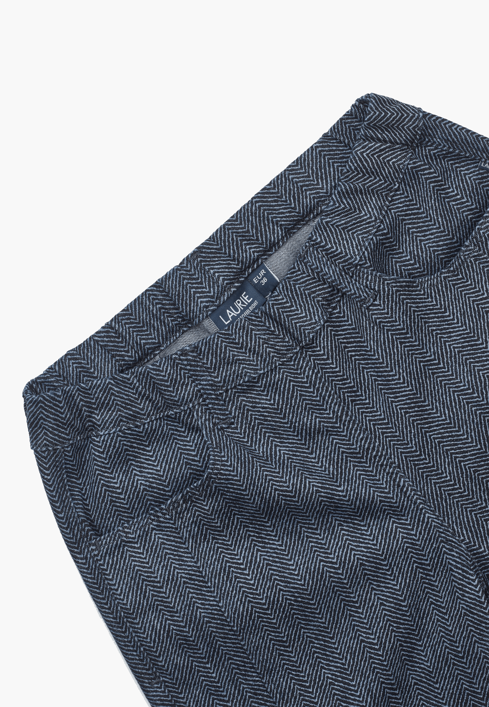 LAURIE Piper Pure Regular Crop Regular 49100 Blue Denim Herringbone