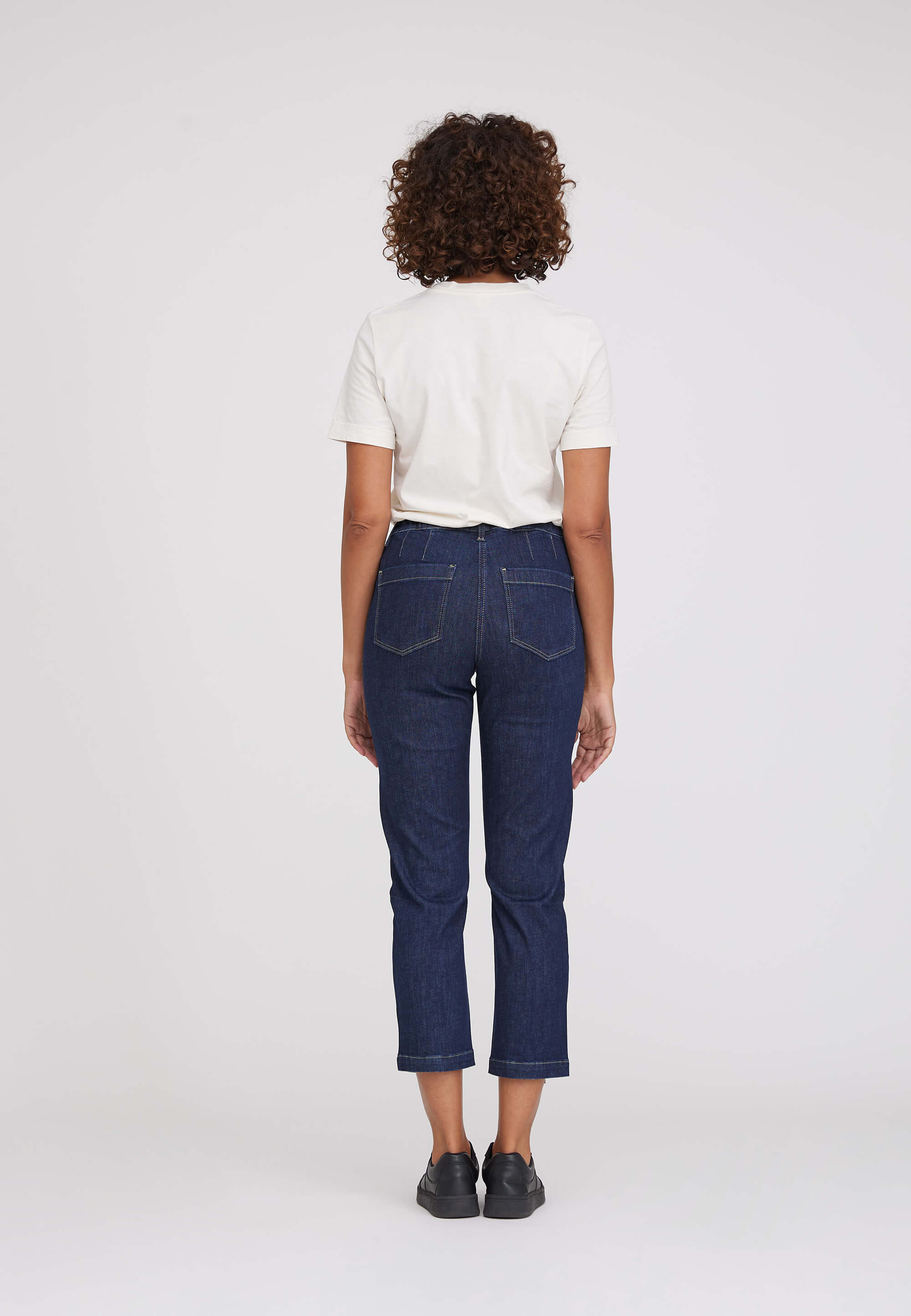 LAURIE Piper Regular Crop Regular 49501 Dark Blue Denim