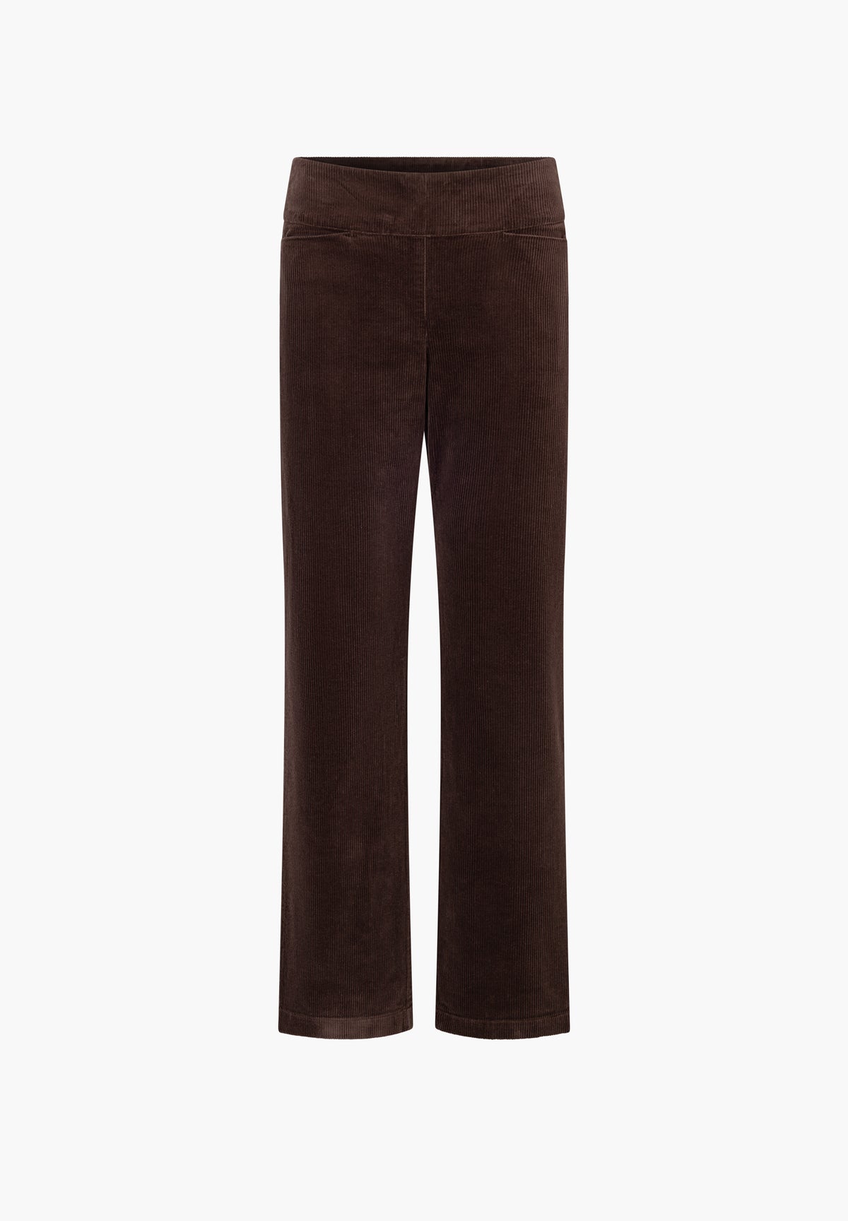 LAURIE Thea Straight Fløyel - Medium Length Straight 88000 Brown
