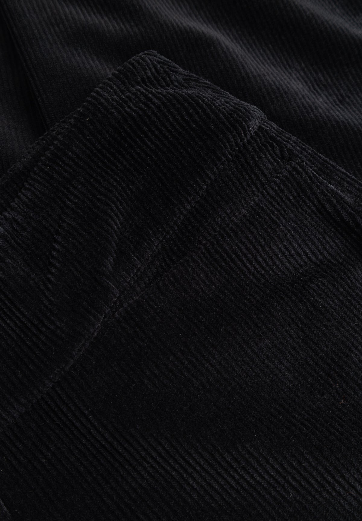 LAURIE Thea Straight Fløyel - Medium Length Straight 99000 Black