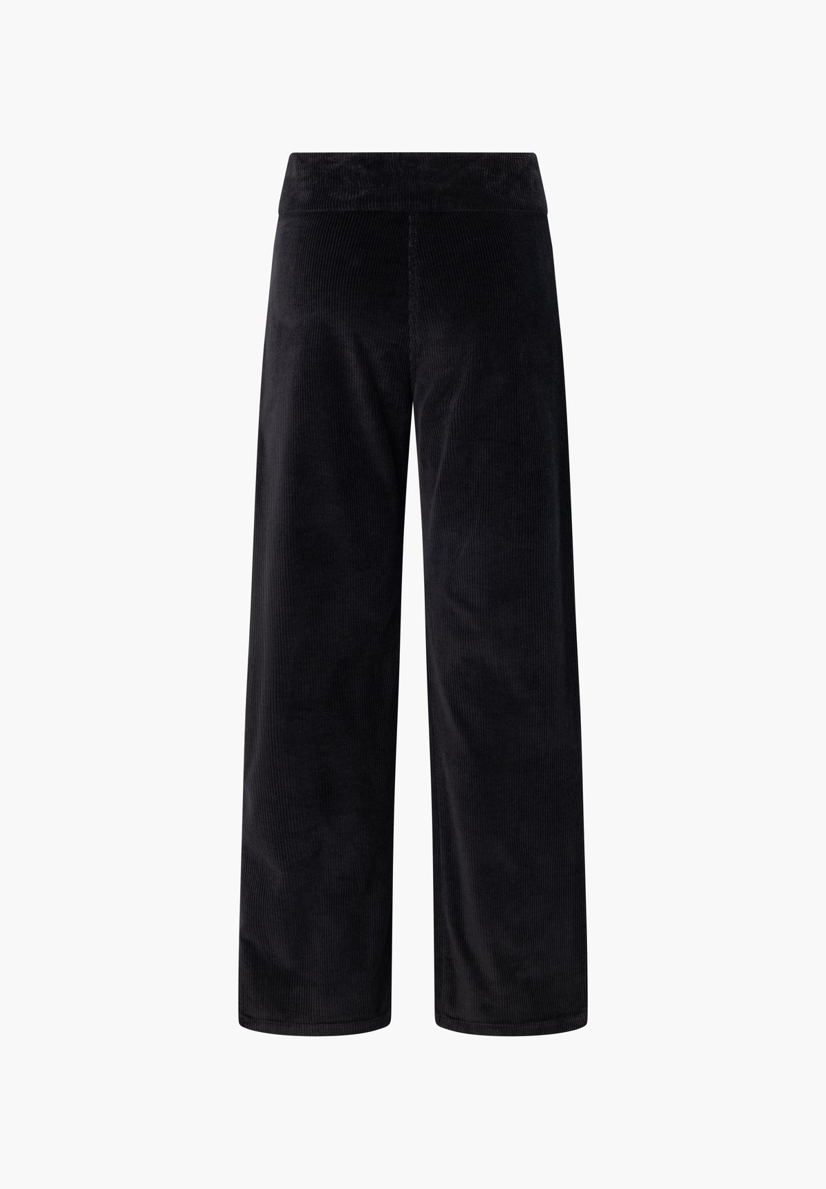 LAURIE Thea Straight Fløyel - Medium Length Straight 99000 Black
