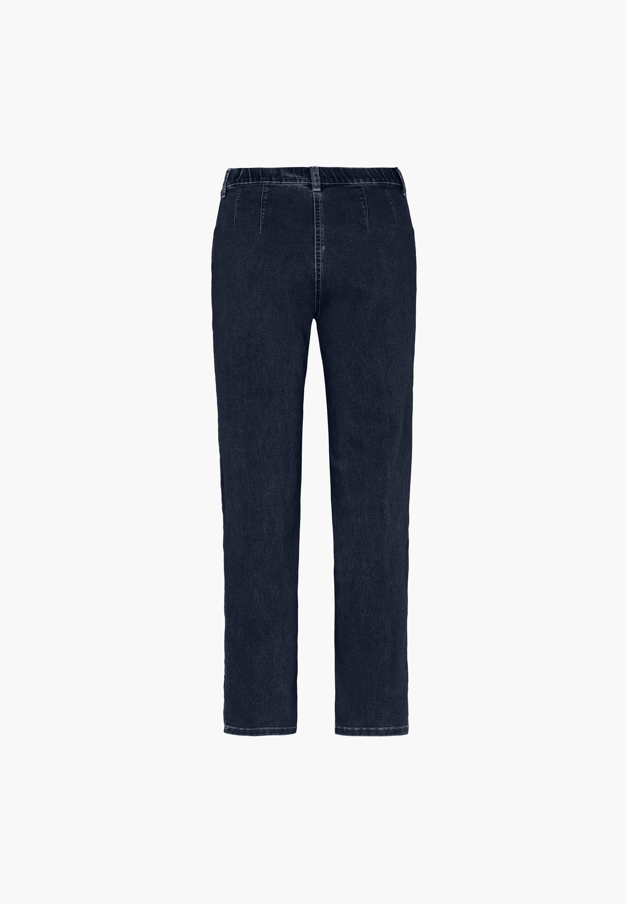 LAURIE  Tracy Straight - Medium Length Trousers STRAIGHT 49501 Dark Blue Denim