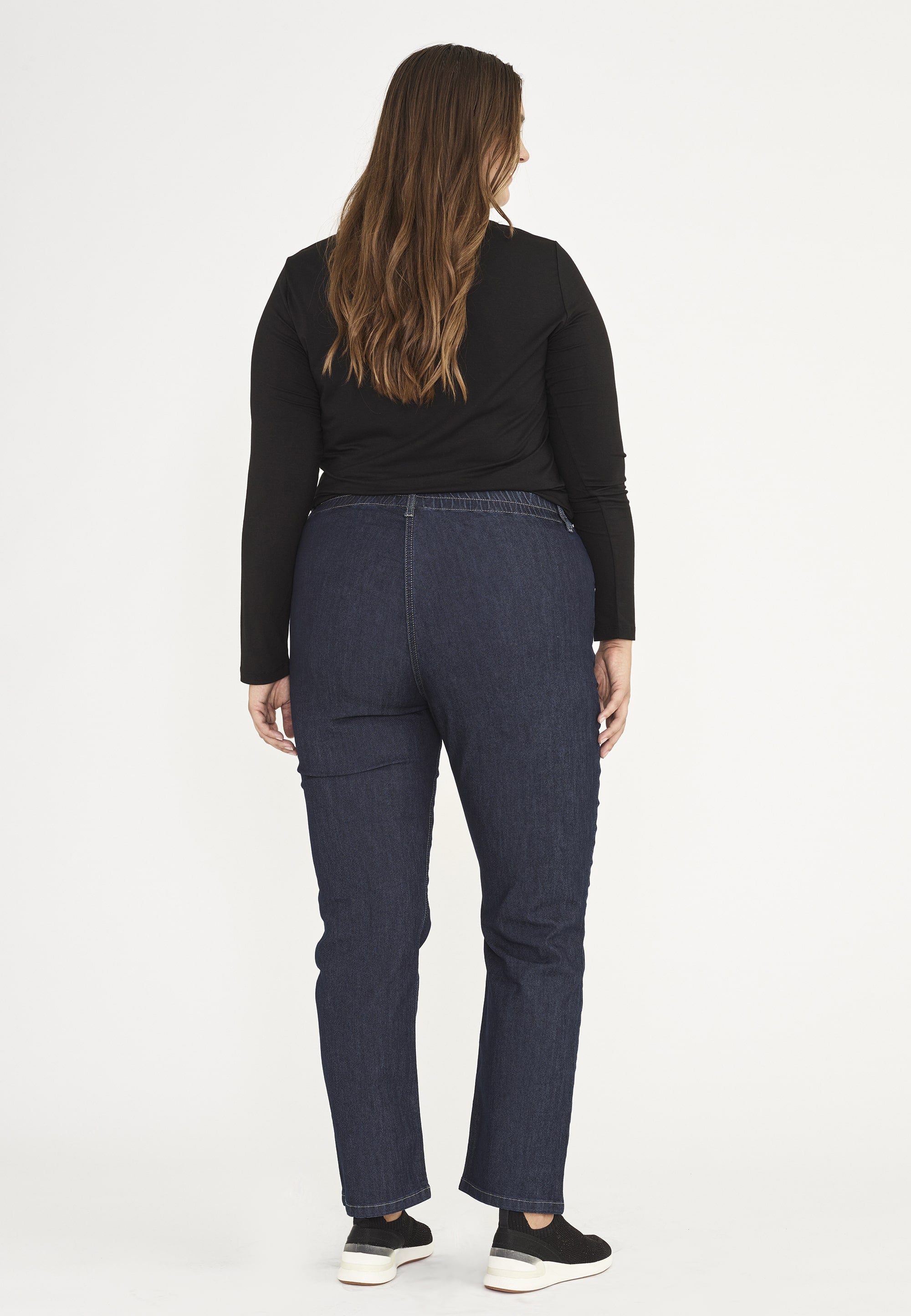 LAURIE Violet Relaxed - Medium Length Relaxed 49501 Dark Blue Denim