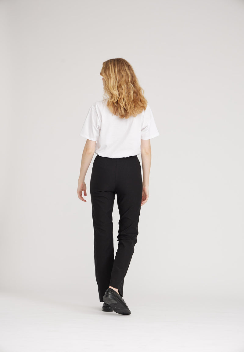 LAURIE Bella Straight ML Trousers STRAIGHT 99970 Black
