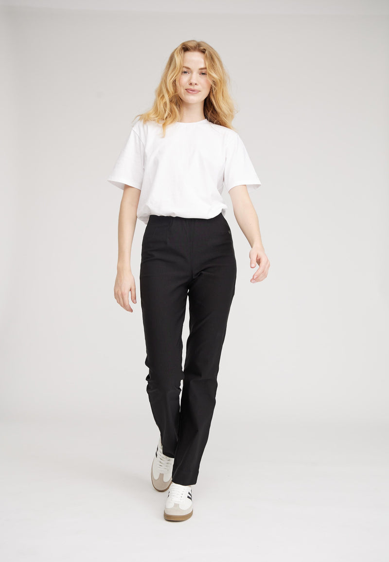 LAURIE Bella Straight ML Trousers STRAIGHT 99970 Black