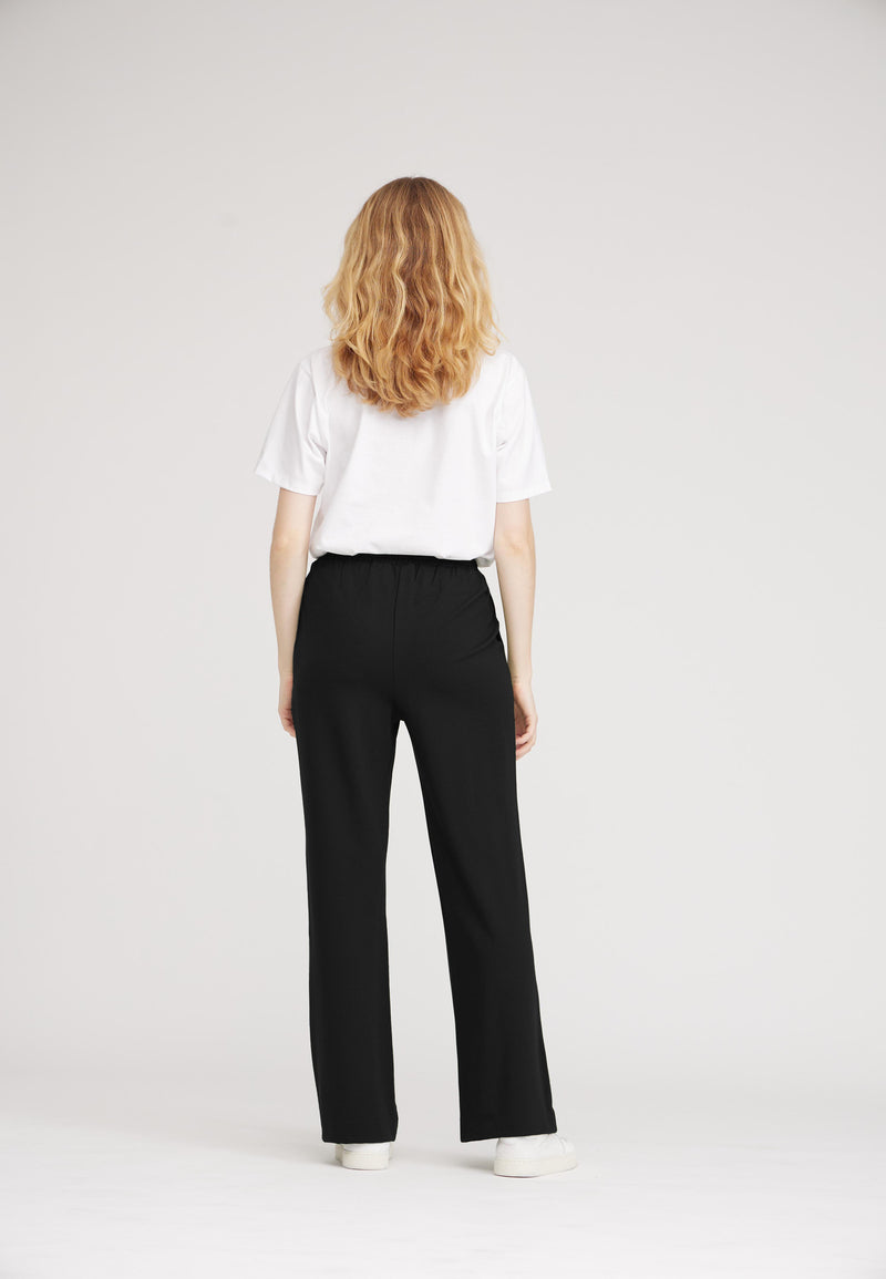 LAURIE Daisy Straight ML Trousers STRAIGHT 99000 Black