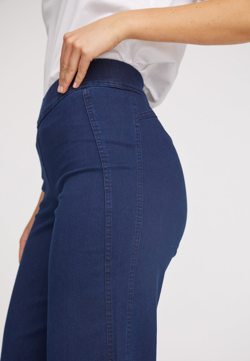 LAURIE Serene Loose ML Trousers LOOSE 49520 Dark Blue Denim